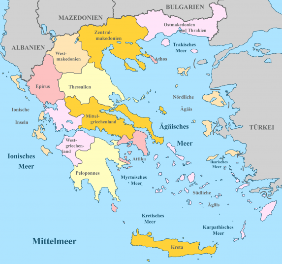 griechenland-karte
